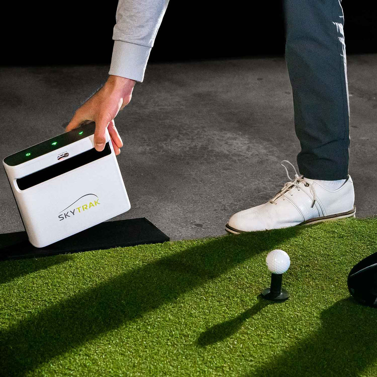 SkyTrak+ Golf Launch Monitor & Simulator with 1-Year FREE Foresight Course Play Package