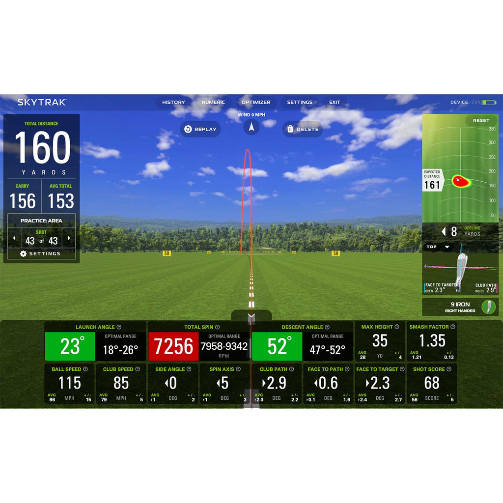 SkyTrak+ Golf Launch Monitor & Simulator (Certified Pre-Owned) with 1-Year FREE Foresight Course Play Package