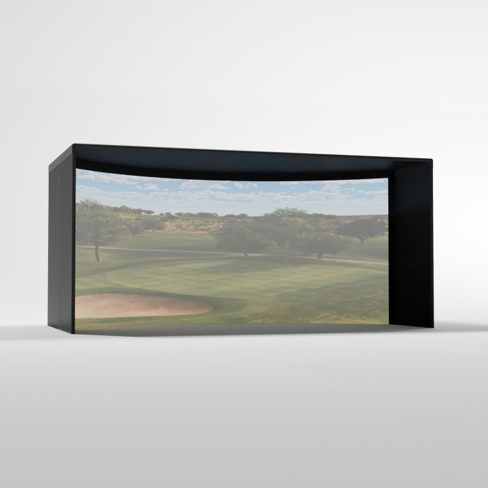 Carl's Place Complete Curved Golf Simulator Enclosure Kit with Impact Screen