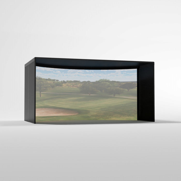 Carl's Place Complete Curved Golf Simulator Enclosure Kit with Impact Screen