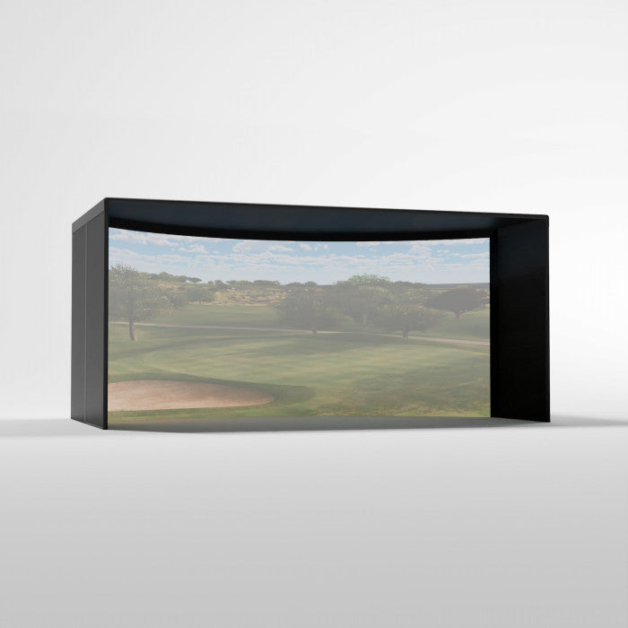 Carl's Place Complete Curved Golf Simulator Enclosure Kit with Impact Screen