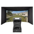 Foresight GCQuad Golf Launch Monitor with Carl's Place Curved Enclosure Home Golf Studio Package