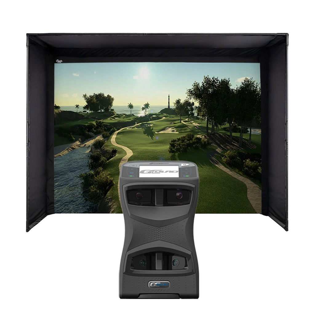 Foresight GCQuad Golf Launch Monitor with Carl's Place Pro Enclosure Home Golf Studio Package