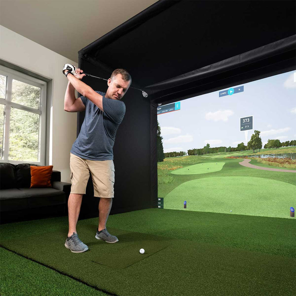 Foresight QuadMAX Launch Monitor with Carl's Place Pro Enclosure Home Golf Studio Package