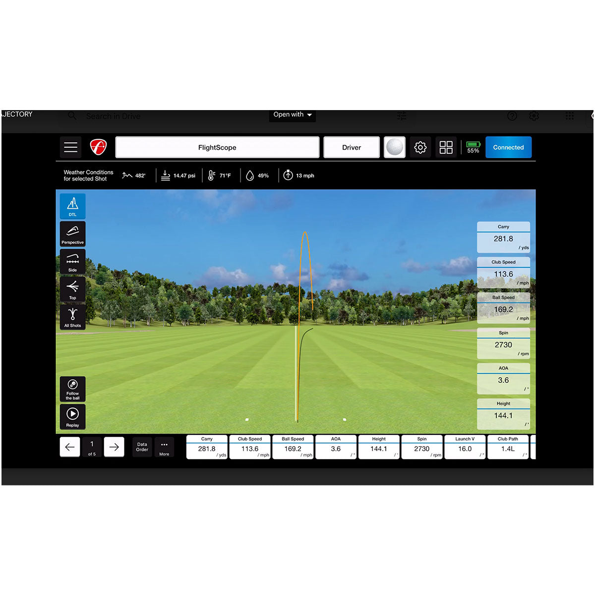 FlightScope Face Impact Location Upgrade (Software Only)