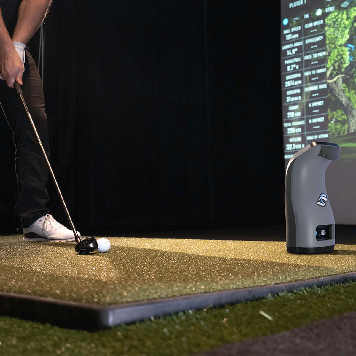 Foresight GC3 with LINK Golf Launch Monitor & Simulator Home Net Studio with The Net Return Premium Hitting Net Package