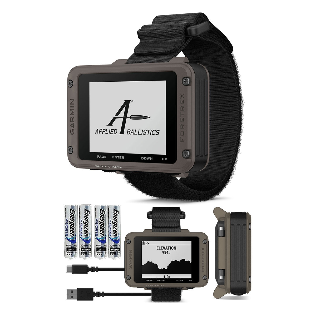 Garmin Foretrex 901 Ballistic Wrist-Mounted GPS Navigator with Strap