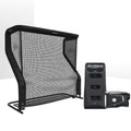 Foresight GC3 with LINK Golf Launch Monitor & Simulator Home Net Studio with The Net Return Premium Hitting Net Package