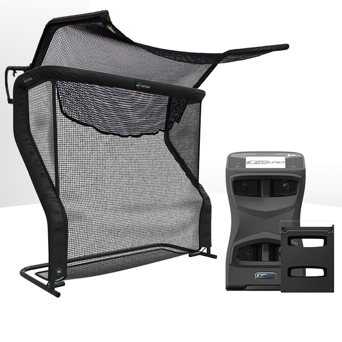 Foresight GCQuad Golf Launch Monitor & Simulator Home Net Studio with The Net Return Premium Hitting Net Package