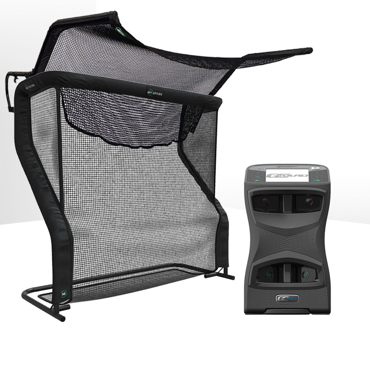 Foresight GCQuad Golf Launch Monitor & Simulator Home Net Studio with The Net Return Premium Hitting Net Package