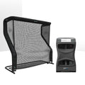 Foresight GCQuad Golf Launch Monitor & Simulator Home Net Studio with The Net Return Premium Hitting Net Package