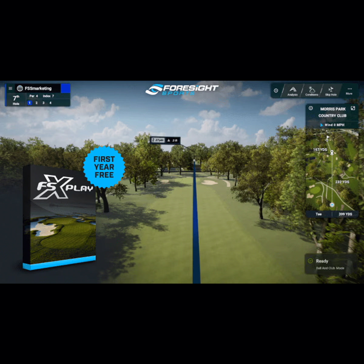 Bushnell LPi Circle B with PlayBetter SimStudio™ ESSENTIALS Package | Golf Simulator Studio with Impact Screen, Enclosure, Hitting Mat & Projector