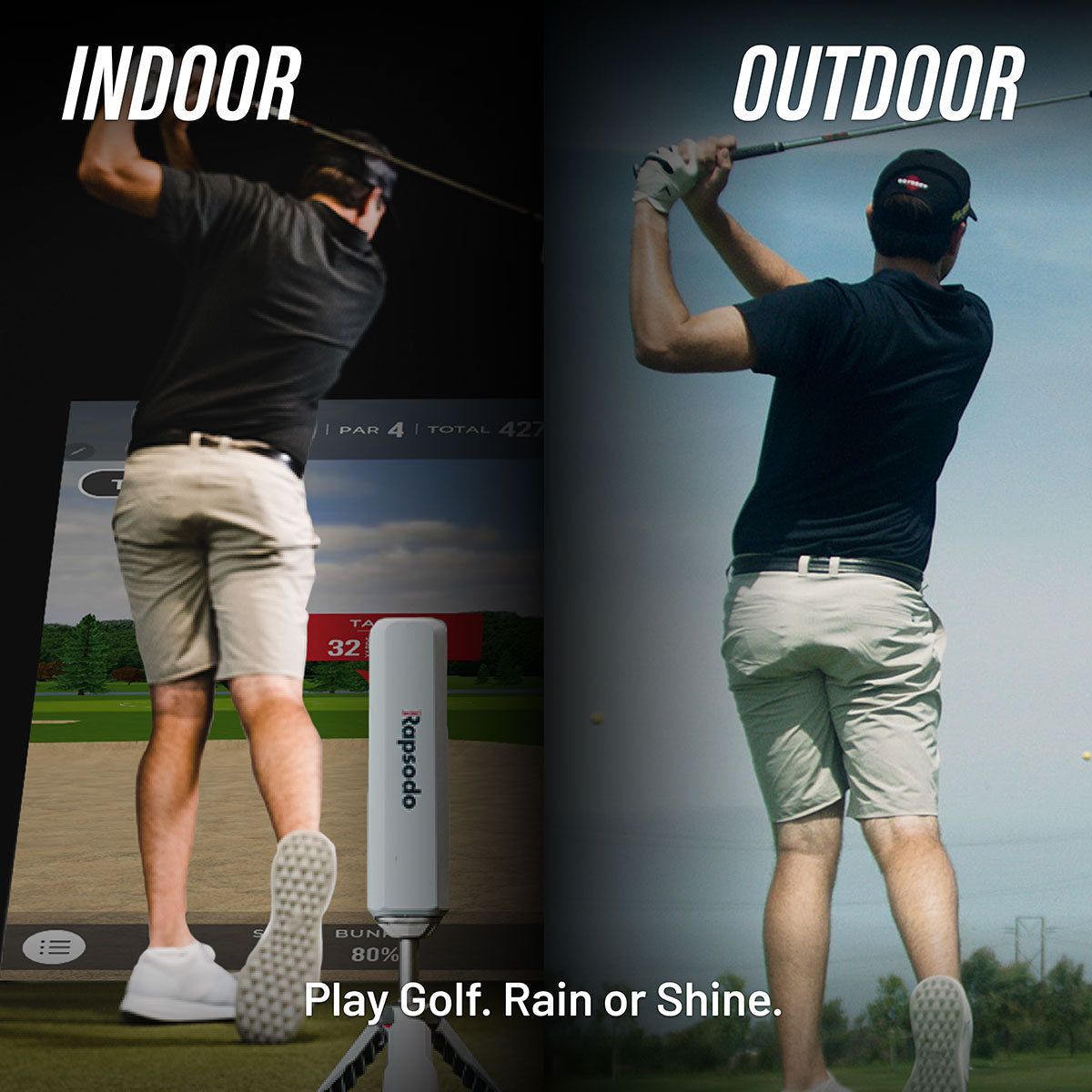 Rapsodo MLM2PRO SportScreen Vanish Retractable Golf Studio Complete Package | Home Golf Simulator Studio with Impact Screen, Enclosure, Hitting Mat, Putting Turf & Projector