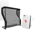 FlightScope Mevo Gen2 Golf Launch Monitor Home Net Studio with The Net Return Premium Hitting Net Package