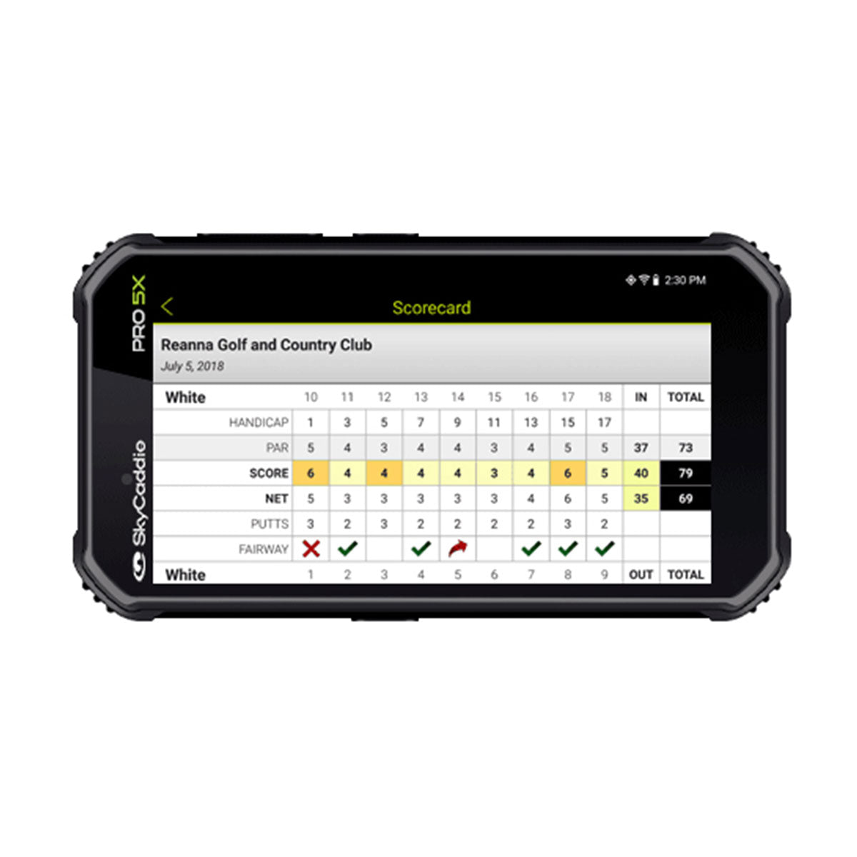 SkyCaddie PRO 5X Handheld Golf GPS