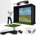 ProTee VX with PlayBetter SimStudio BYO™ (Build Your Own) Package – Custom Home Golf Simulator Studio Builder with Impact Screen, Enclosure, Optional Mats, Projector & More