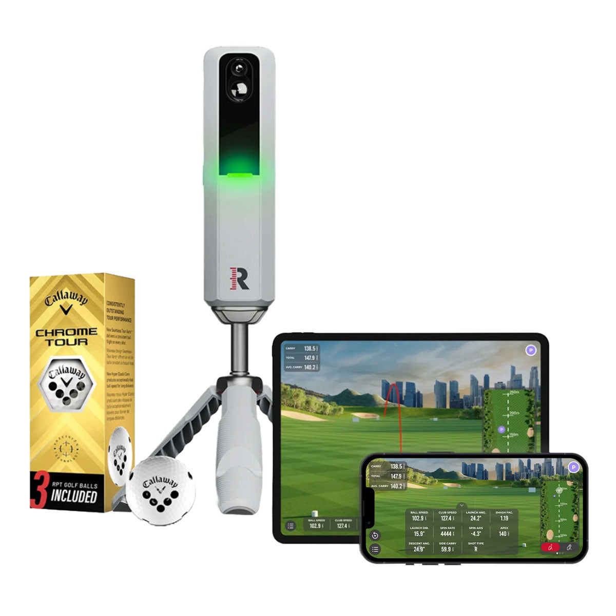 Rapsodo MLM2PRO SportScreen Vanish Retractable Golf Studio Complete Package | Home Golf Simulator Studio with Impact Screen, Enclosure, Hitting Mat, Putting Turf & Projector
