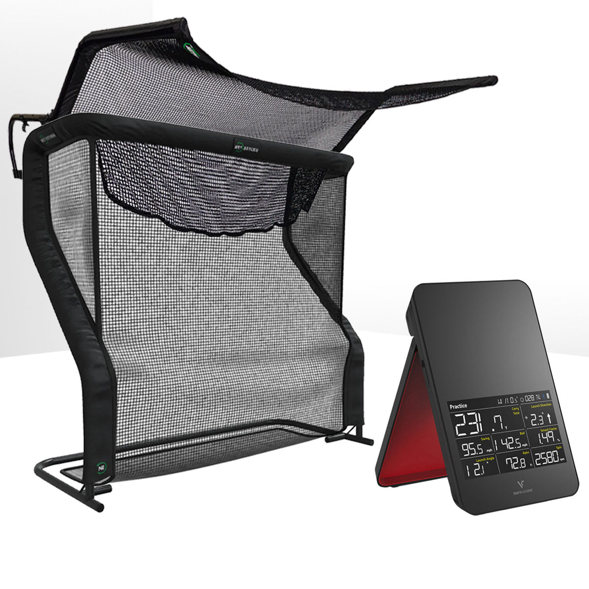 Swing Caddie SC4 PRO Golf Launch Monitor Home Hitting Net Studio with The Net Return Net or Package Options