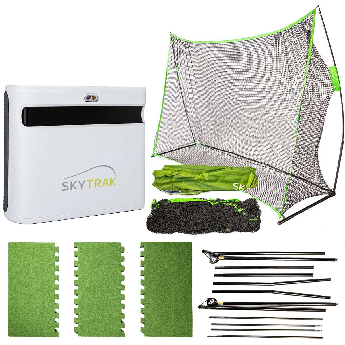 SkyTrak+ Portable Hitting Net Golf Studio Package