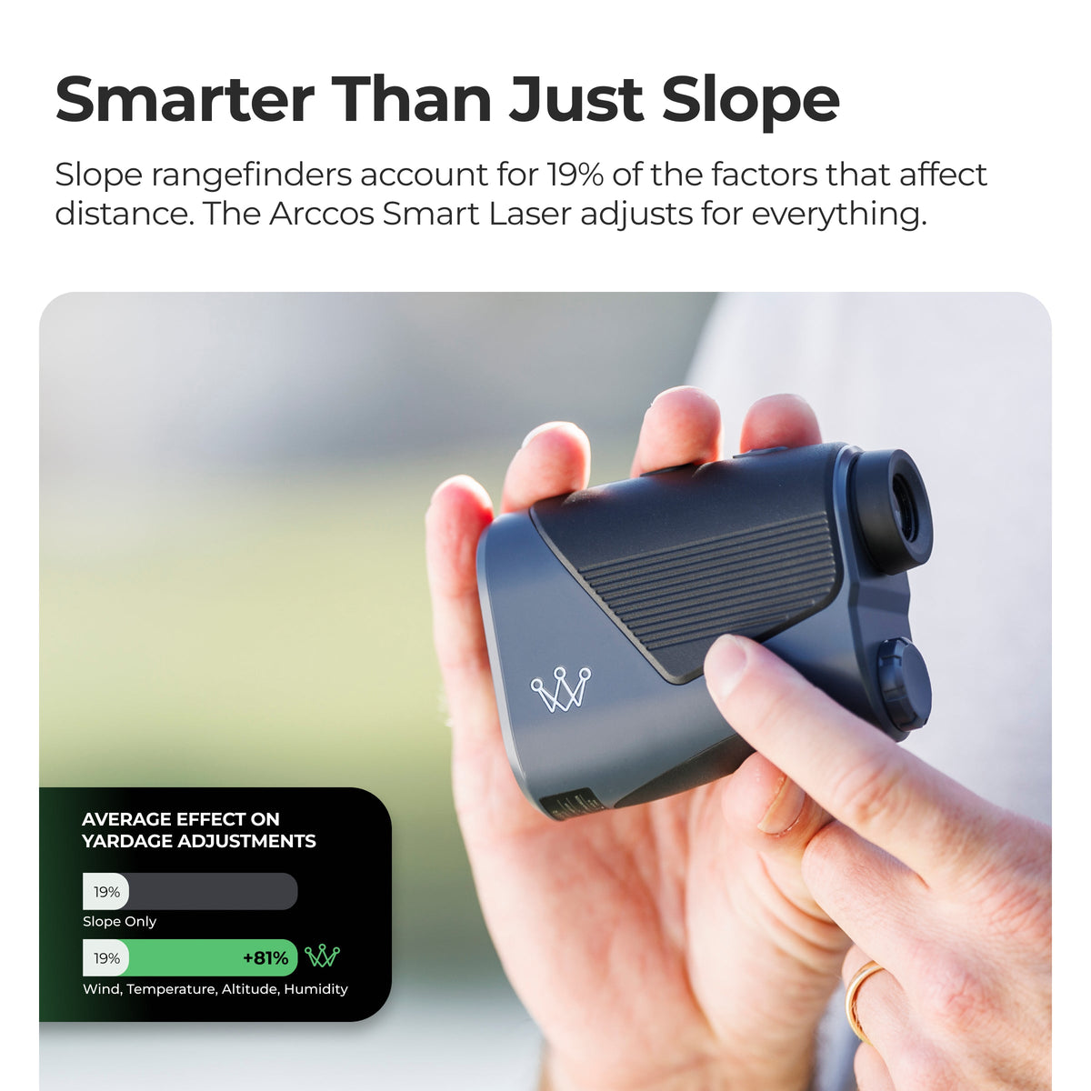 Arccos Smart Laser Golf Rangefinder