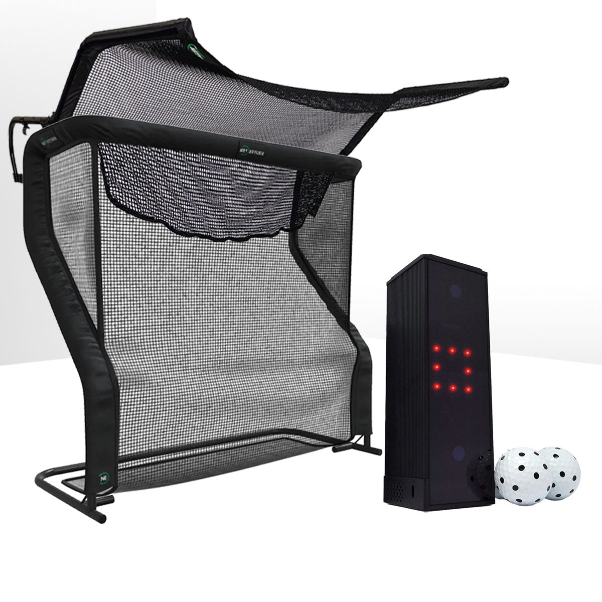 Square Golf Simulator & Launch Monitor Home Hitting Net Studio with The Net Return Net or Package Options