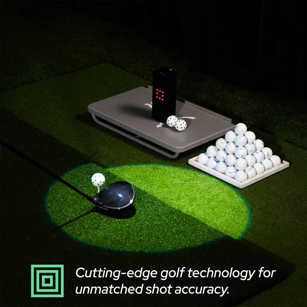 Square Golf with PlayBetter SimStudio™ COMPLETE Package | Golf Simulator Studio with Impact Screen, Enclosure, Side Barriers, Hitting/Putting Mats, & Projector