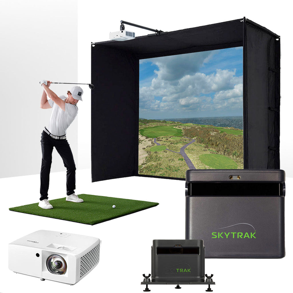 SkyTrak ST MAX with PlayBetter SimStudio™ BYO (Build Your Own) Package – Custom Home Golf Simulator Studio Builder with Impact Screen, Enclosure, Optional Mats, Projector & More