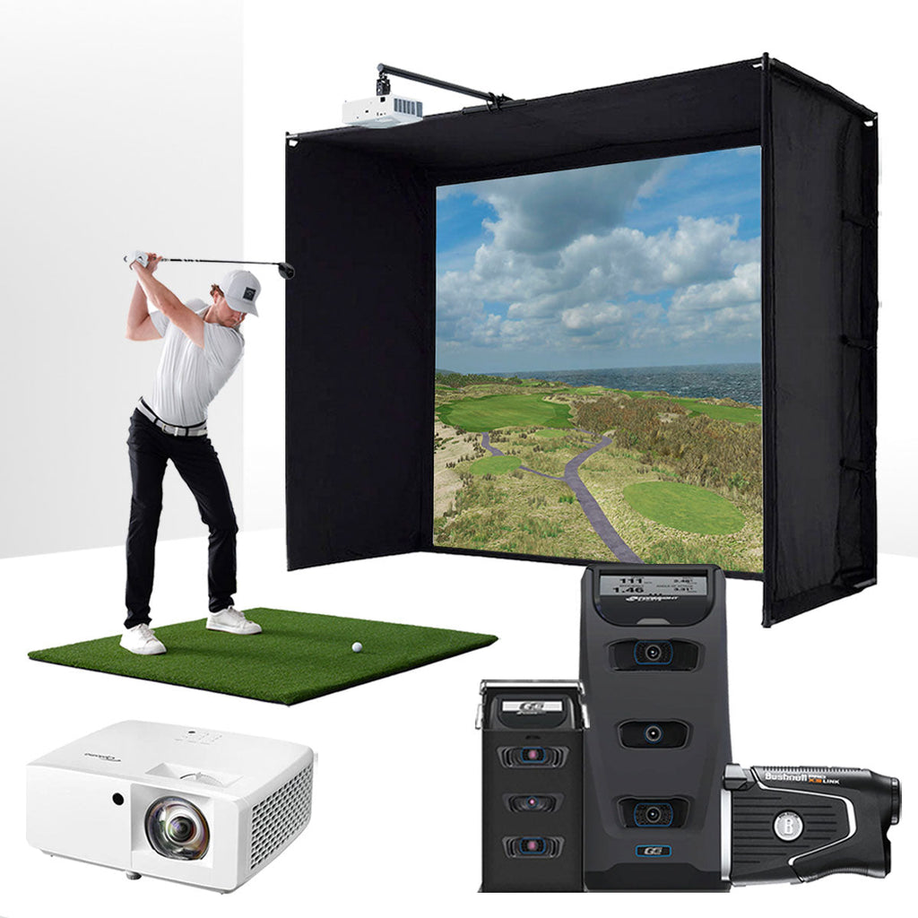 Foresight GC3 with PlayBetter SimStudio™ BYO (Build Your Own) Package – Custom Home Golf Simulator Studio Builder with Impact Screen, Enclosure, Optional Mats, Projector & More