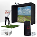 Square Golf with PlayBetter SimStudio™ BYO (Build Your Own) Package – Custom Home Golf Simulator Studio Builder with Impact Screen, Enclosure, Optional Mats, Projector & More