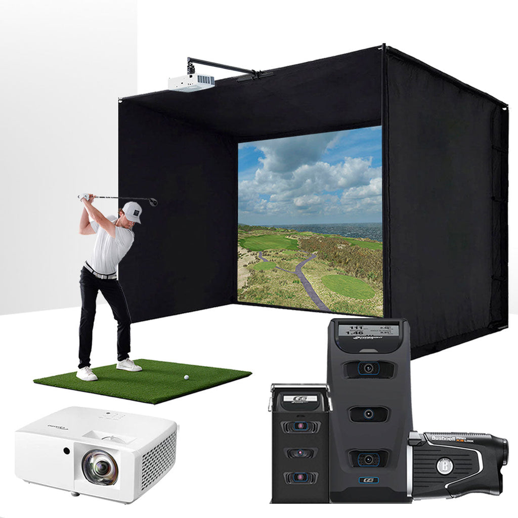 Foresight GC3 with PlayBetter SimStudio™ BYO (Build Your Own) Package – Custom Home Golf Simulator Studio Builder with Impact Screen, Enclosure, Optional Mats, Projector & More
