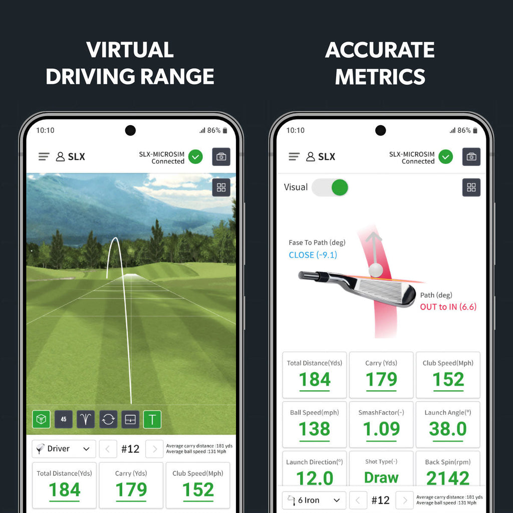 Swing Logic SLX HYBRID Mini Mobile Launch Monitor & GPS