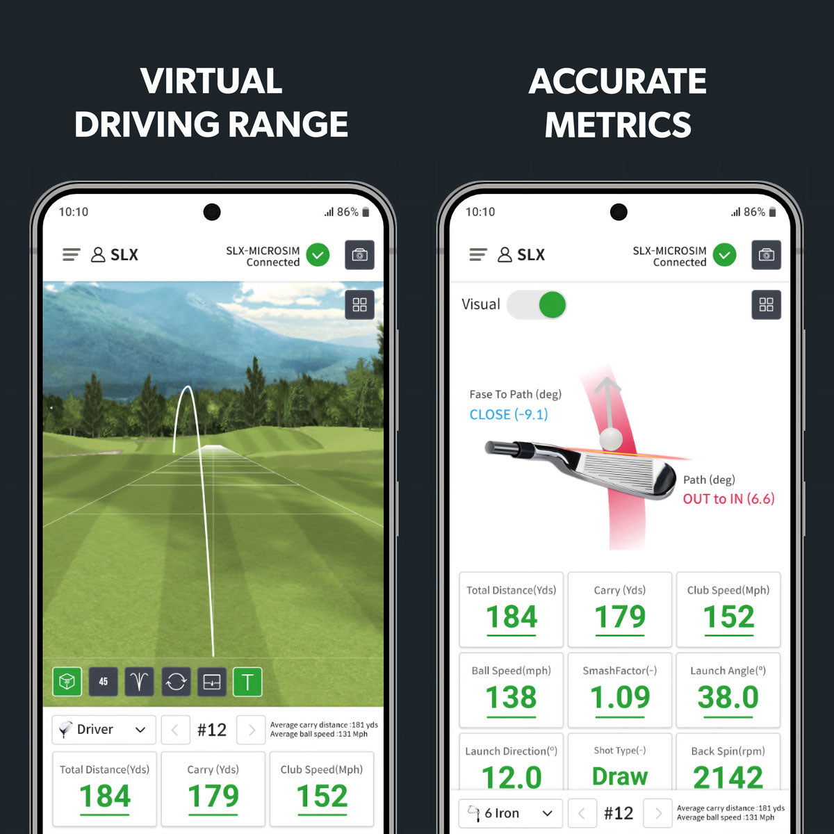 Swing Logic SLX HYBRID Mini Mobile Launch Monitor & GPS