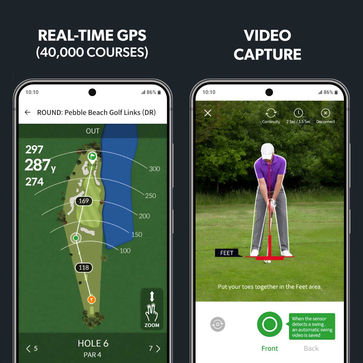 Swing Logic SLX HYBRID Mini Mobile Launch Monitor & GPS