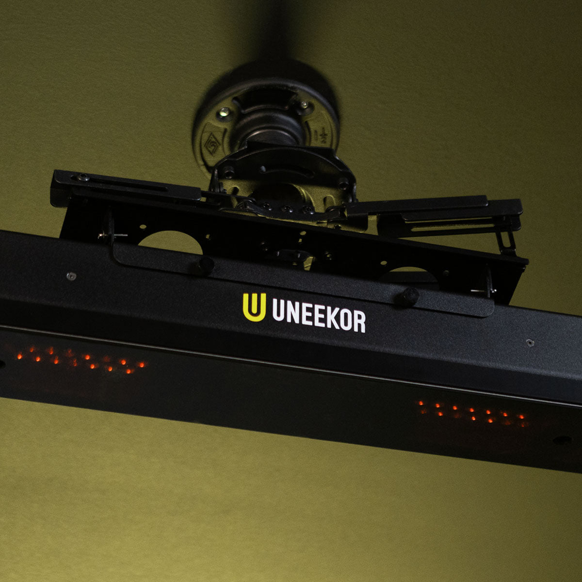 Uneekor EYE XR SportScreen Vanish Retractable Golf Studio Complete Package | Home Golf Simulator Studio with Impact Screen, Enclosure, Hitting Mat, Putting Turf & Projector