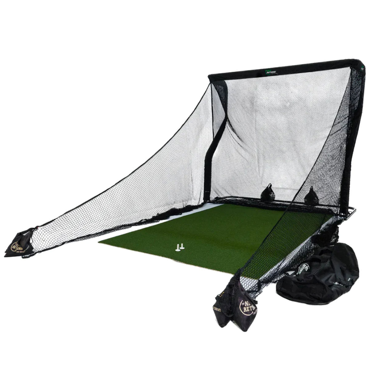 Bushnell Launch Pro Circle B Golf Launch Monitor Home Net Studio with The Net Return Premium Hitting Net Package
