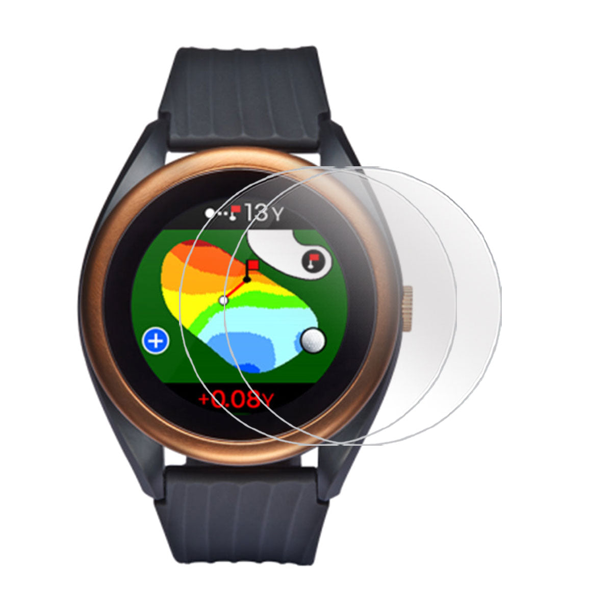 PlayBetter 38 mm HD Tempered Glass Screen Protector Pack
