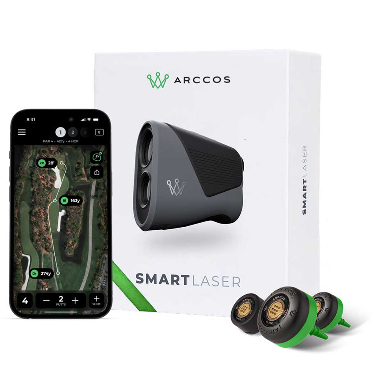 Arccos Smart Laser Rangefinder with Smart Sensors (GEN 4) Bundle