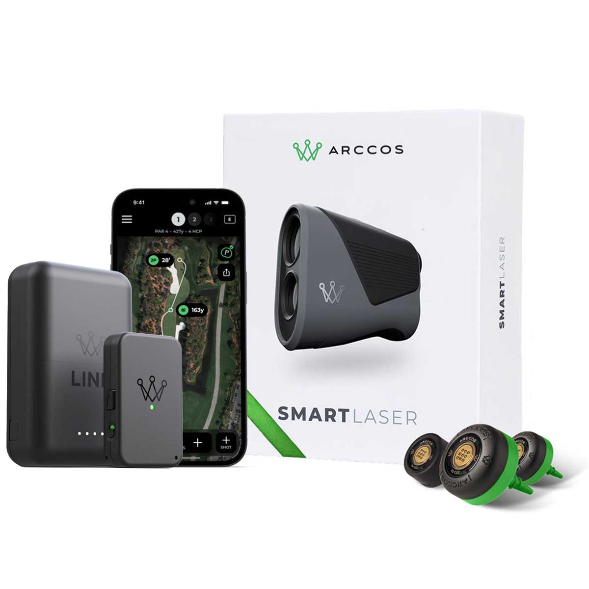 Arccos Smart Laser Rangefinder with Smart Sensors (GEN 4) Bundle