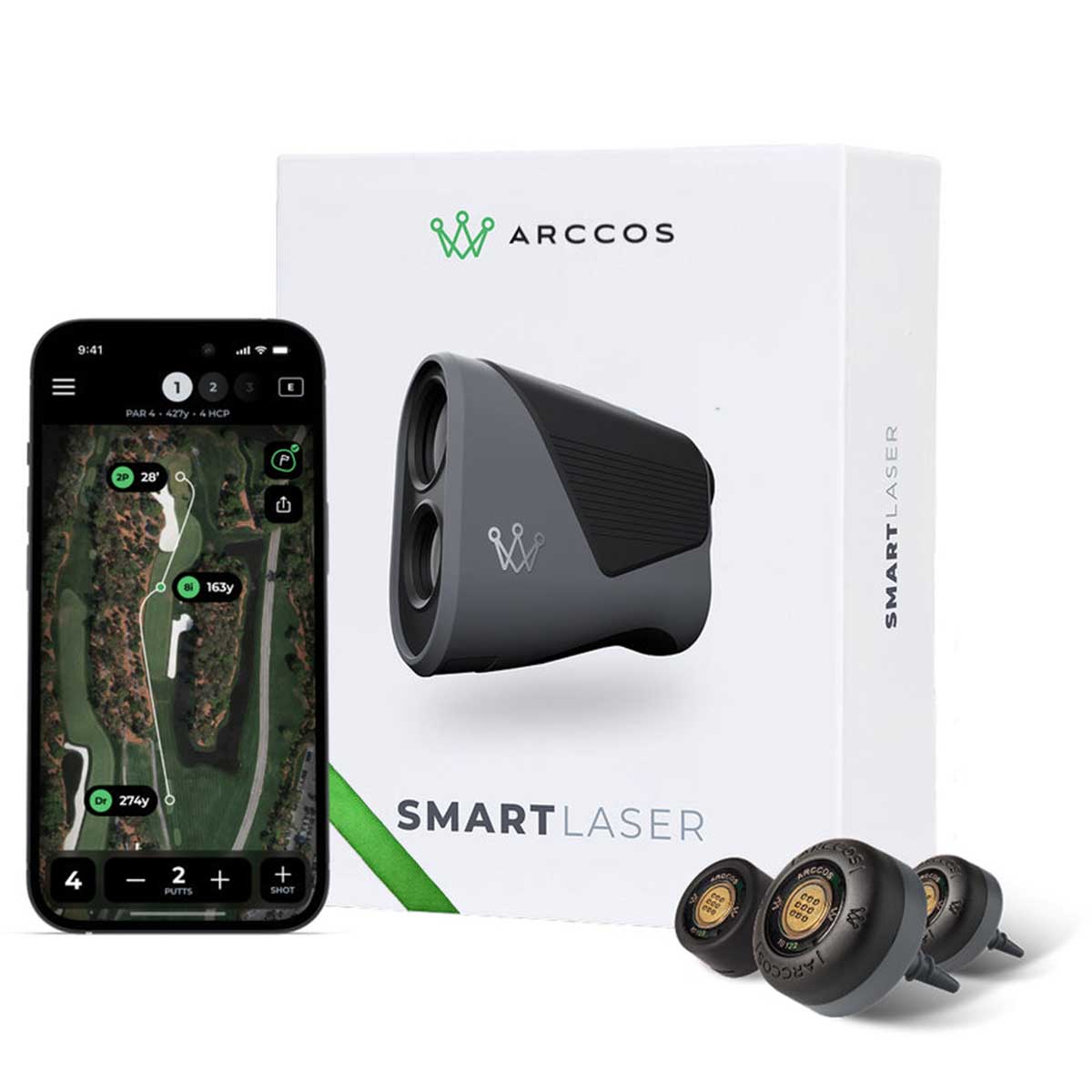 Arccos Smart Laser Rangefinder with Smart Sensors (GEN 4) Bundle