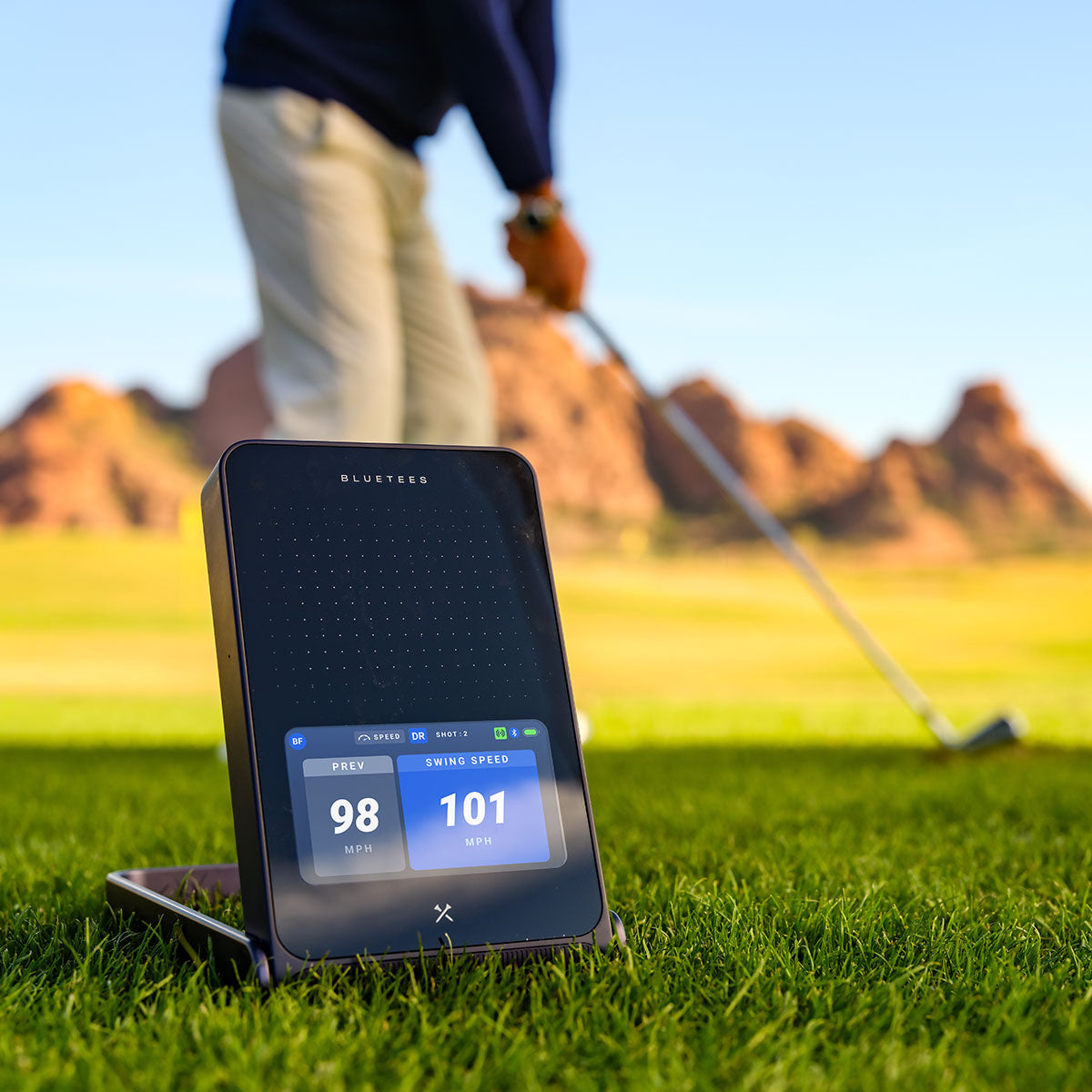 Blue Tees Golf Rainmaker with PlayBetter SimStudio™ COMPLETE Package | Golf Simulator Studio with Impact Screen, Enclosure, Side Barriers, Hitting/Putting Mats & Projector