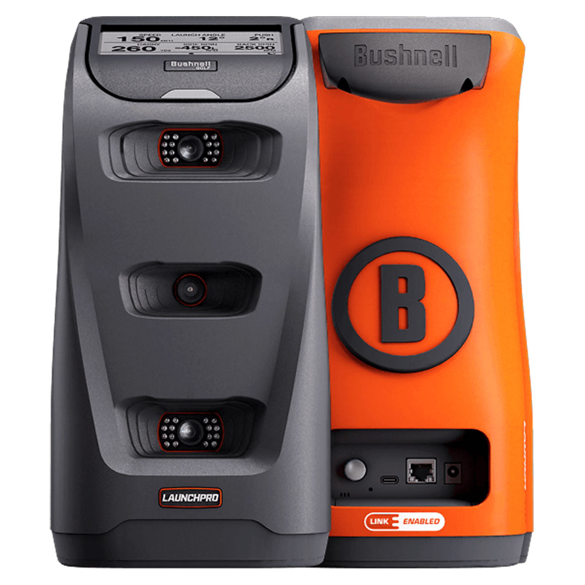 Bushnell Launch Pro Circle B SportScreen Vanish LITE Hybrid-Retractable Golf Studio Complete Package | Home Golf Simulator Studio with Impact Screen, Enclosure, Hitting Mat, Putting Turf & Projector