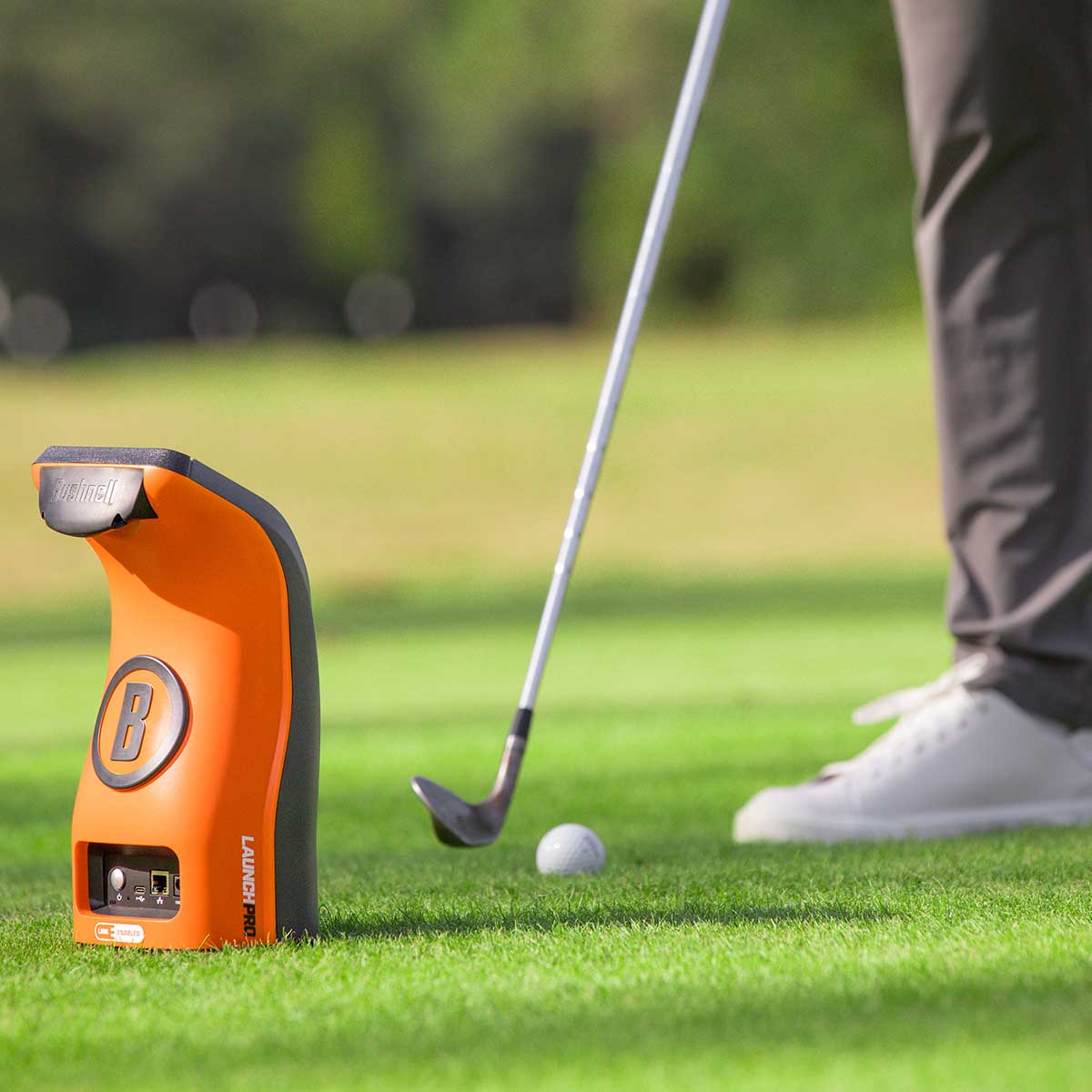 Bushnell Launch Pro Circle B with PlayBetter SimStudio™ ESSENTIALS Package | Golf Simulator Studio with Impact Screen, Enclosure, Hitting Mat & Projector