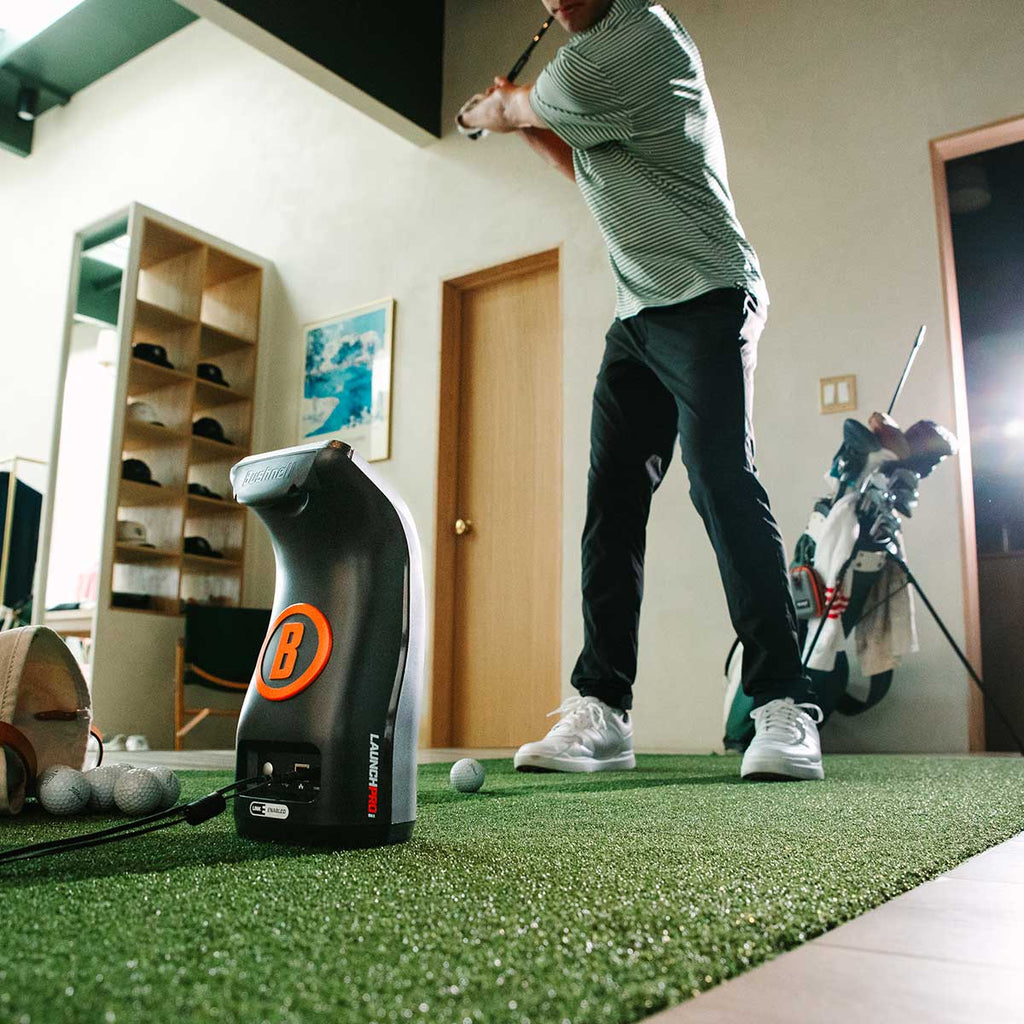 Bushnell LPi Circle B Personal Launch Monitor & Simulator Home Net Studio with The Net Return Premium Hitting Net Package