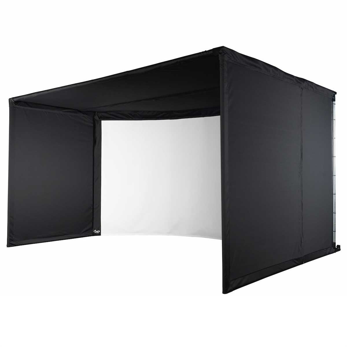 Carl's Place Complete Curved Golf Simulator Enclosure Kit with Impact Screen