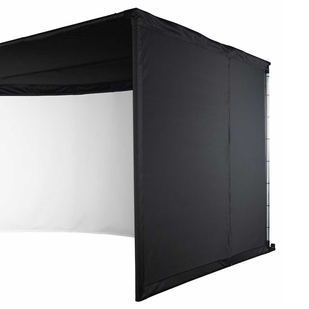 Uneekor EYE XR with PlayBetter SimStudio™ OVERHEAD Premium Home Golf Studio Package with Carl's Place Curved Enclosure