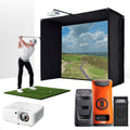 Bushnell Launch Pro Circle B with PlayBetter SimStudio™ BYO (Build Your Own) Package – Custom Home Golf Simulator Studio Builder with Impact Screen, Enclosure, Optional Mats, Projector & More