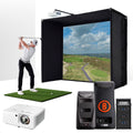 Bushnell LPi Circle B with PlayBetter SimStudio™ BYO (Build Your Own) Package – Custom Home Golf Simulator Studio Builder with Impact Screen, Enclosure, Optional Mats, Projector & More