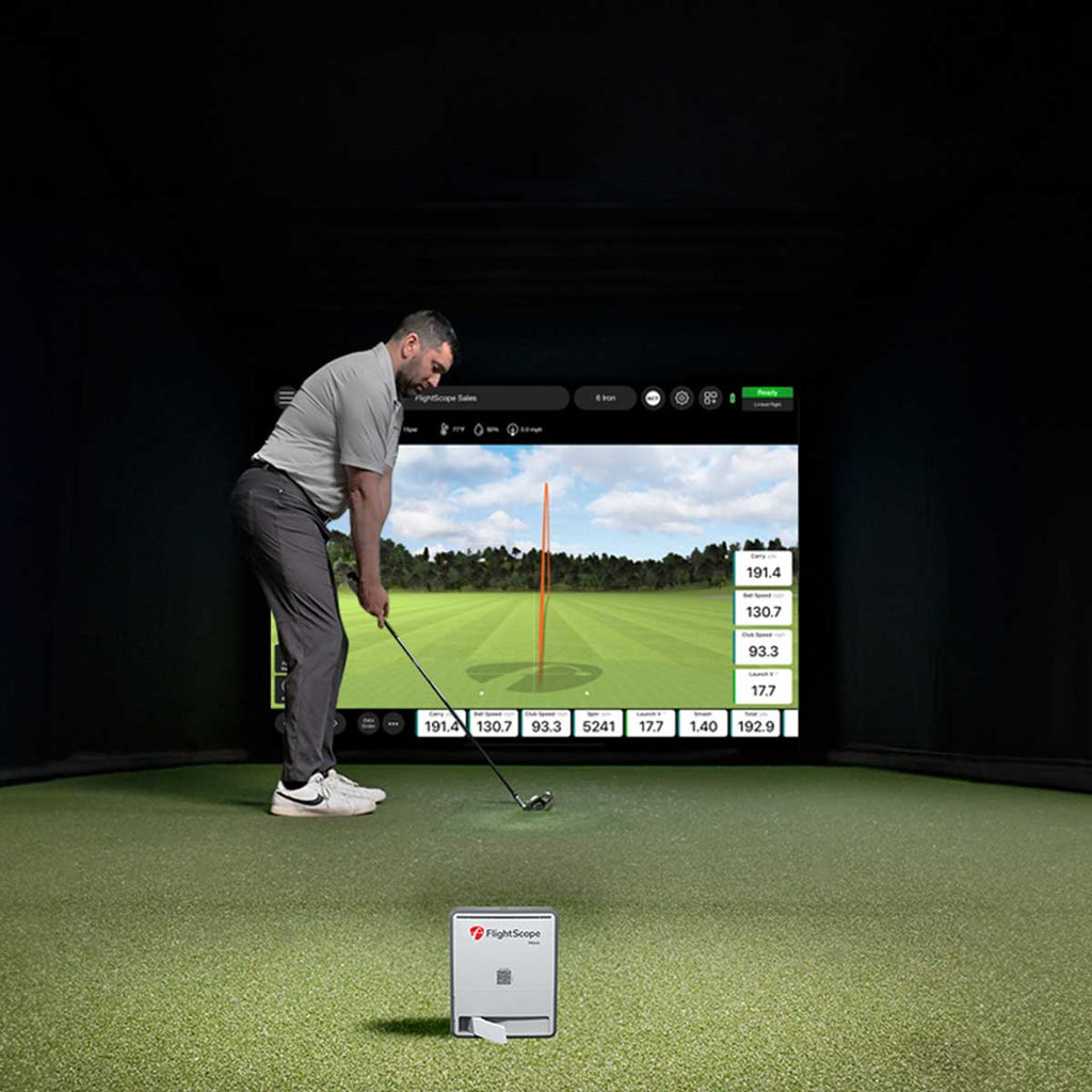 FlightScope Mevo Gen2 with PlayBetter SimStudio™ BYO (Build Your Own) Package – Custom Home Golf Simulator Studio Builder with Impact Screen, Enclosure, Optional Mats, Projector & More