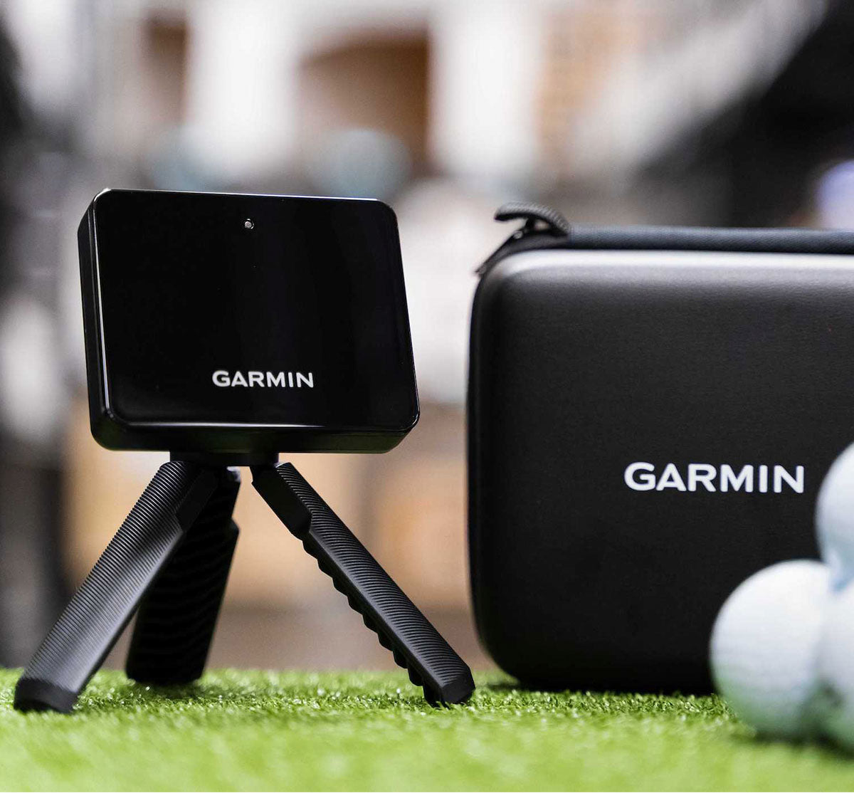 Garmin Approach R10 SportScreen Vanish LITE Hybrid-Retractable Golf Studio Complete Package | Home Golf Simulator Studio with Impact Screen, Enclosure, Hitting Mat, Putting Turf & Projector