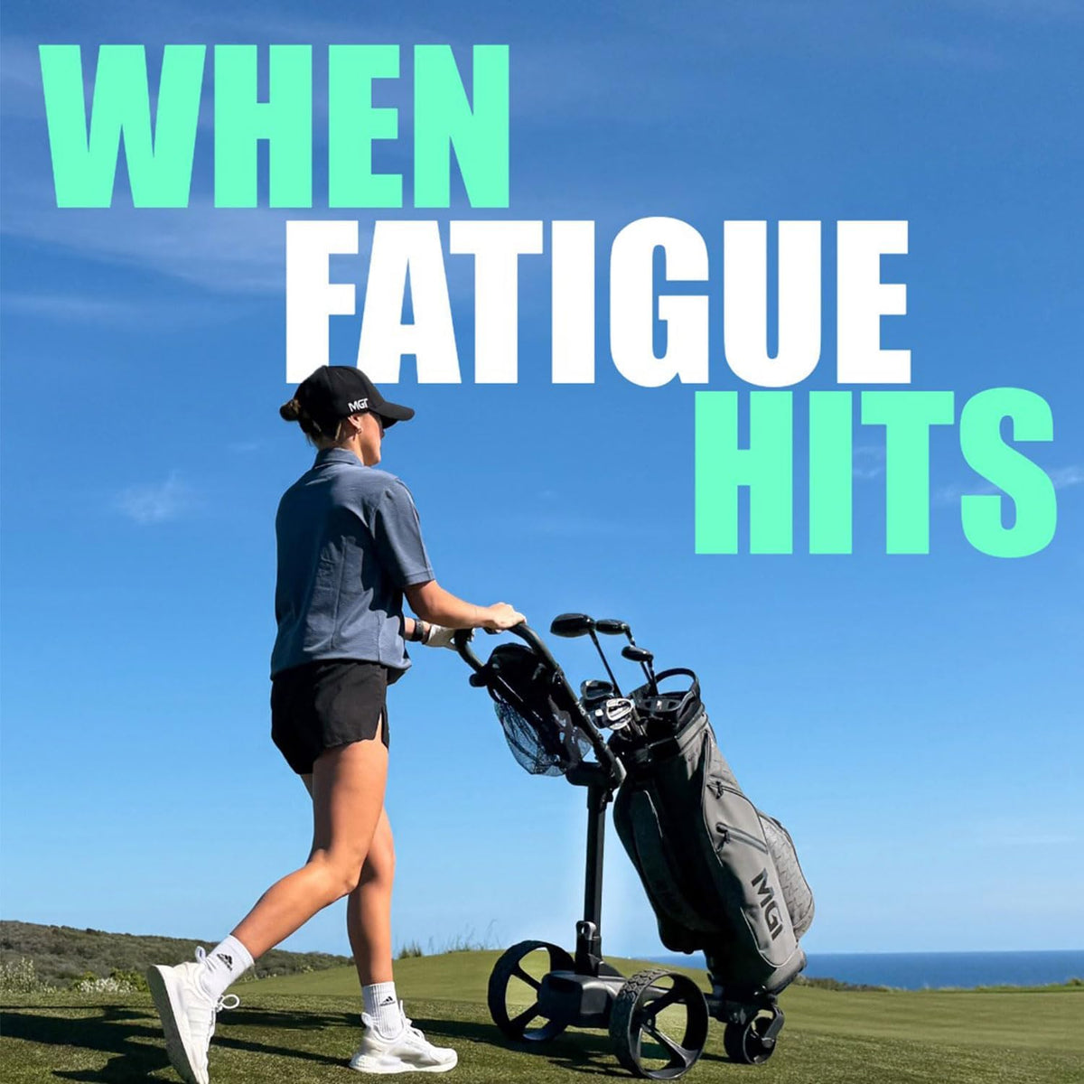 MGI E-BOOST Lightweight Golf Pushcart